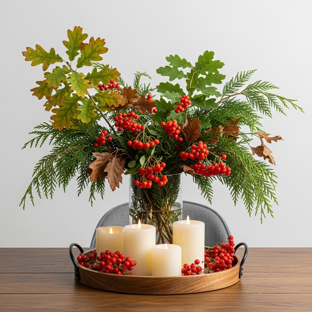 Foraged Fall Greens and Berries