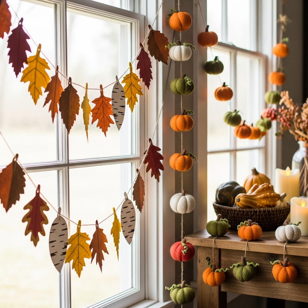 Handmade Paper or Fabric Garland