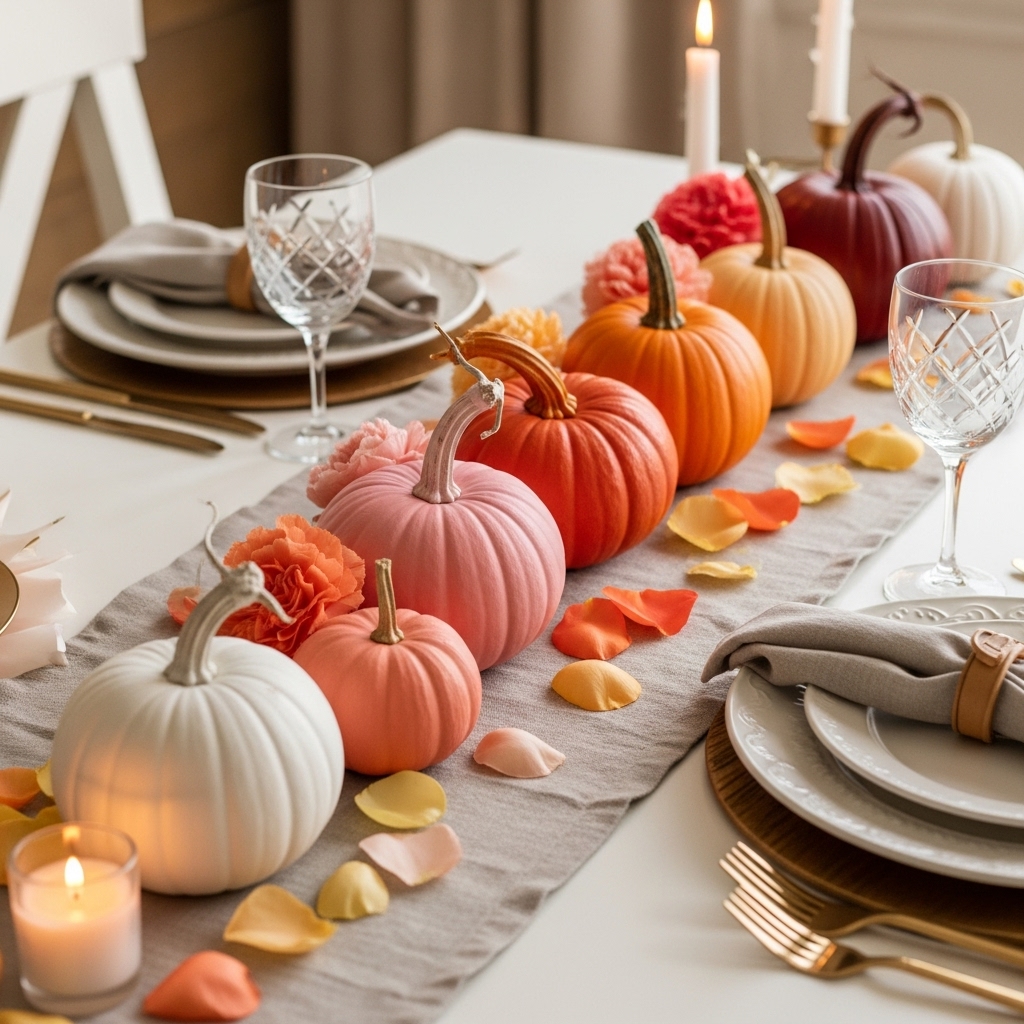 Ombre Effects with Painted Pumpkins