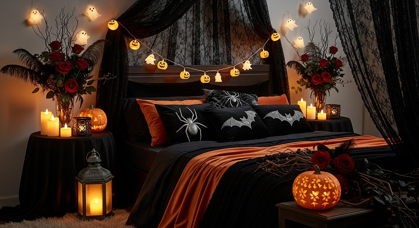 Romantic Halloween Bedroom Ideas
