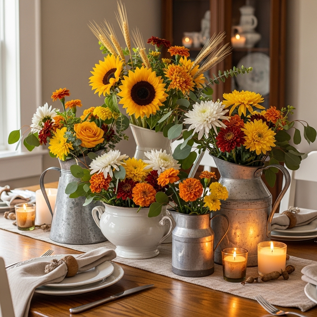 Vintage Vessels as Floral Holders