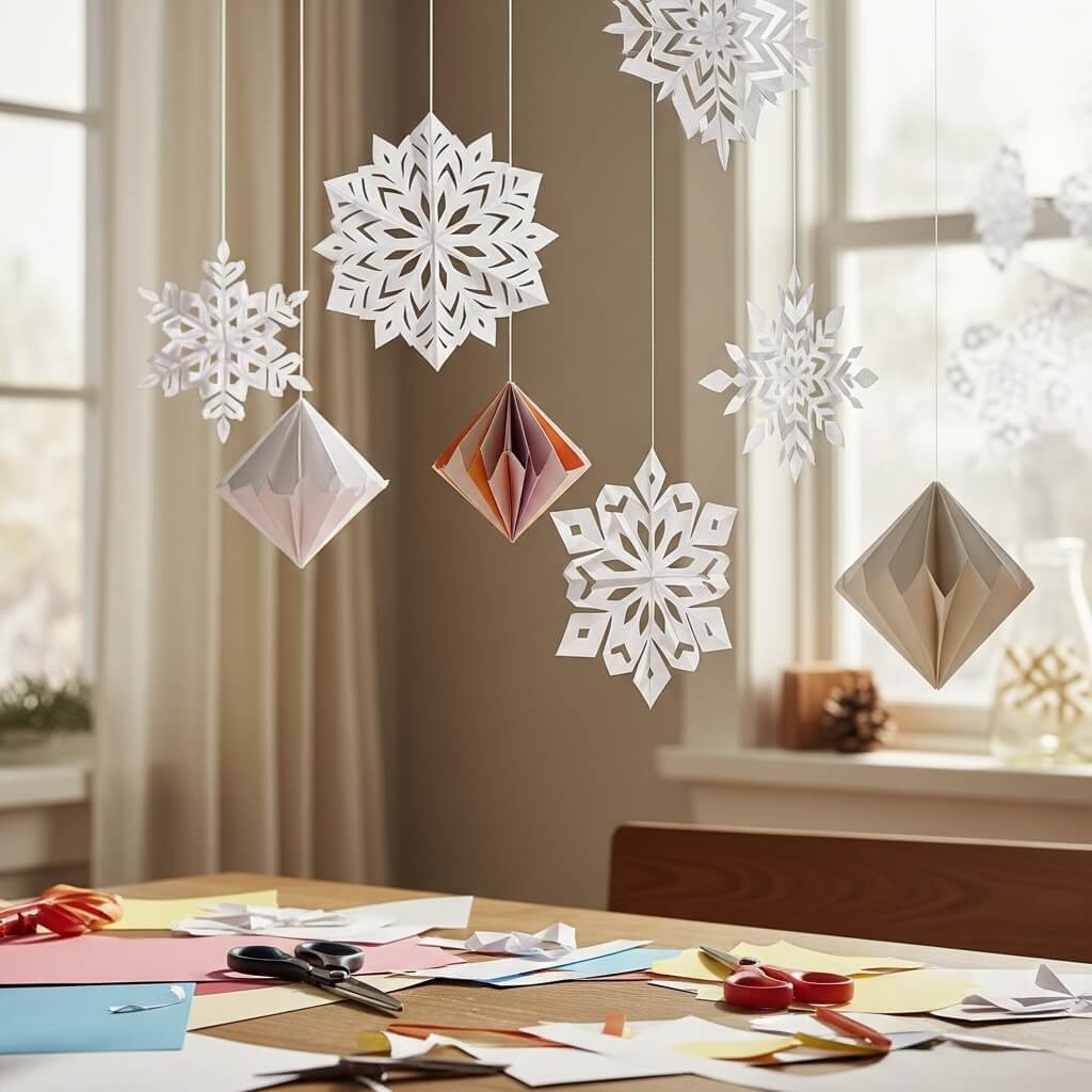 DIY Paper Snowflakes