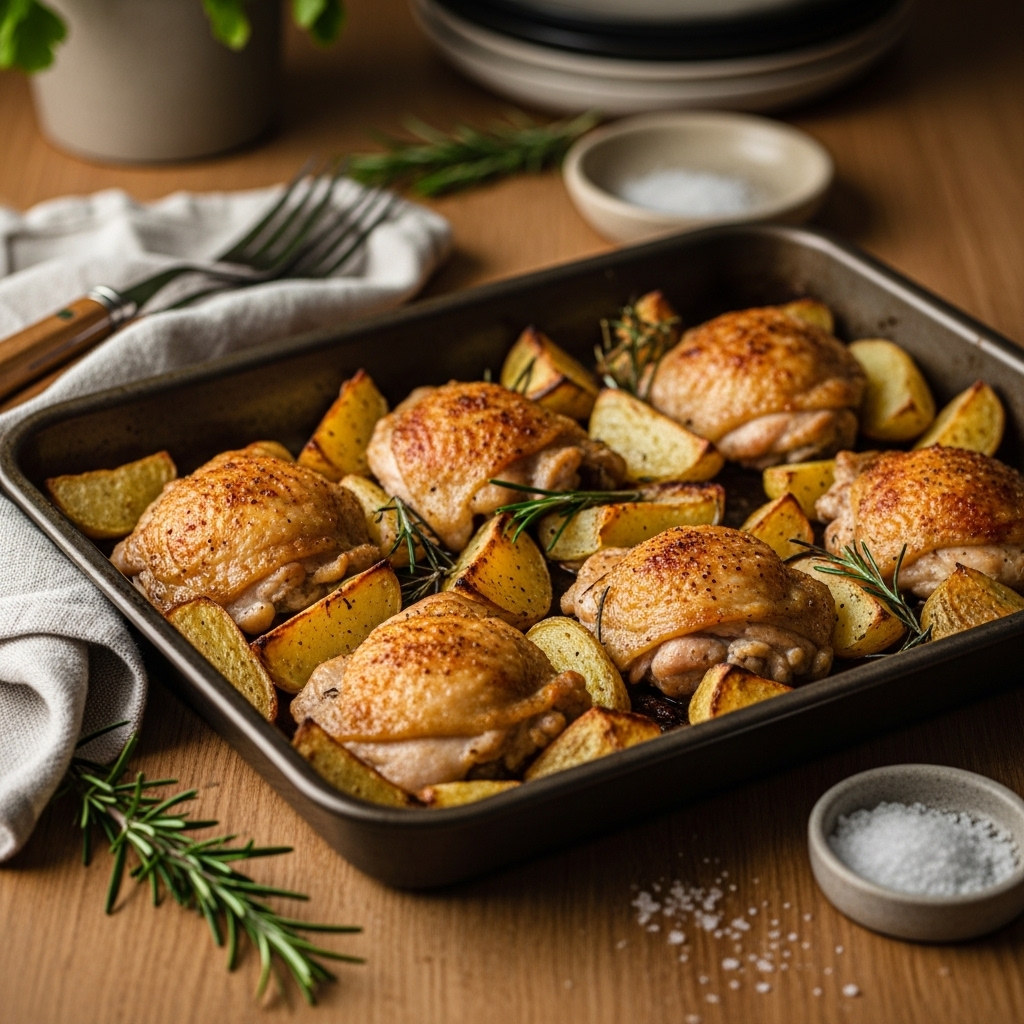 Chicken Thighs and Potatoes