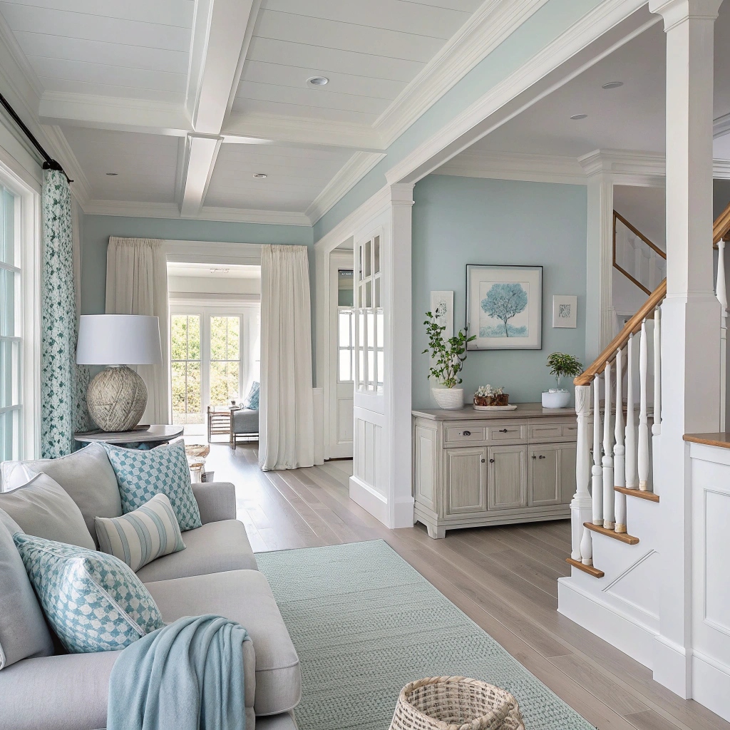 Misty Gray and Pale Blue