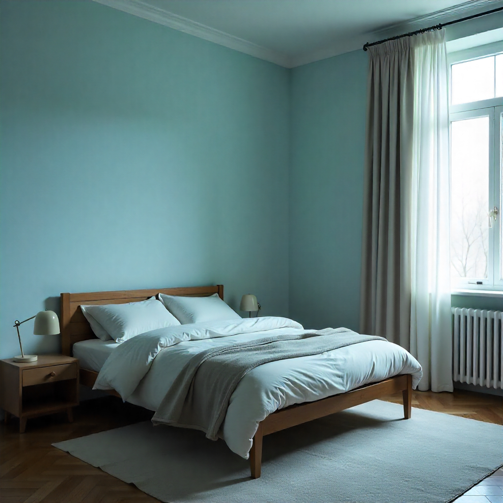 Powdery Blue and Chalky White