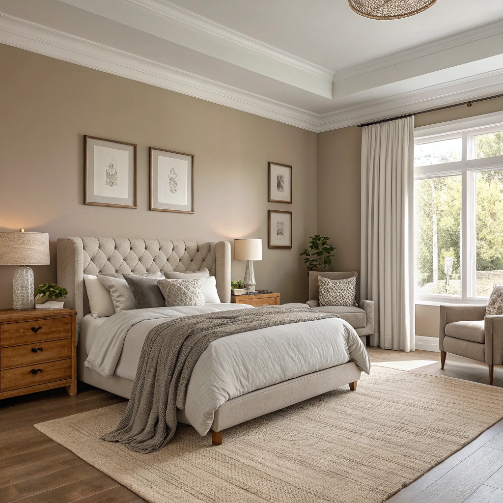 Sandy Taupe and Stone Gray