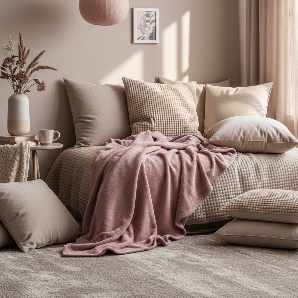 Soft Mauve and Greige