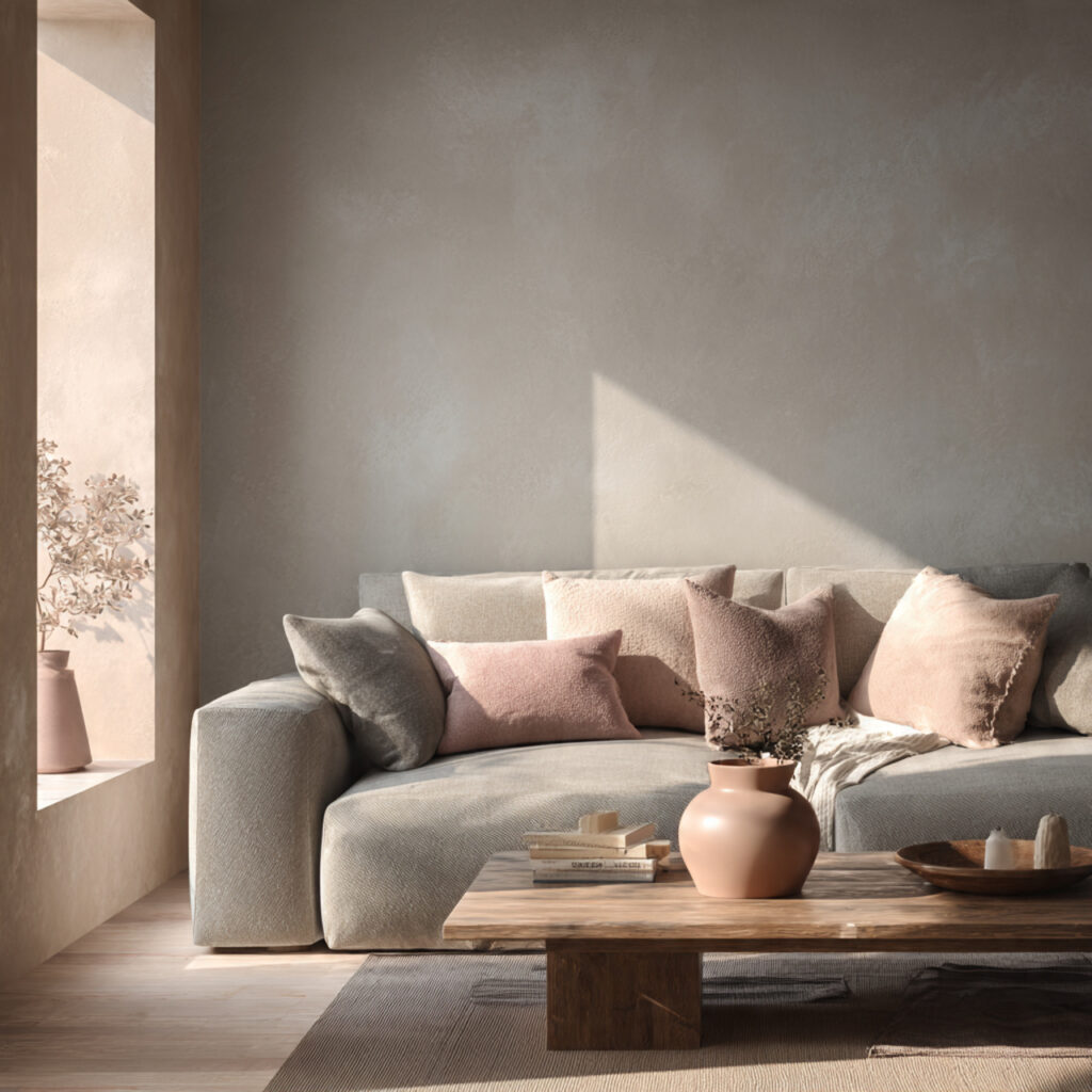 Soft Stone and Pale Blush