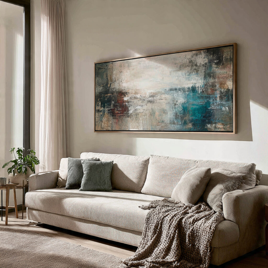 Use Oversized Wall Art for Instant Cohesion
