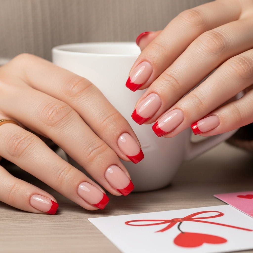 Red French Tips