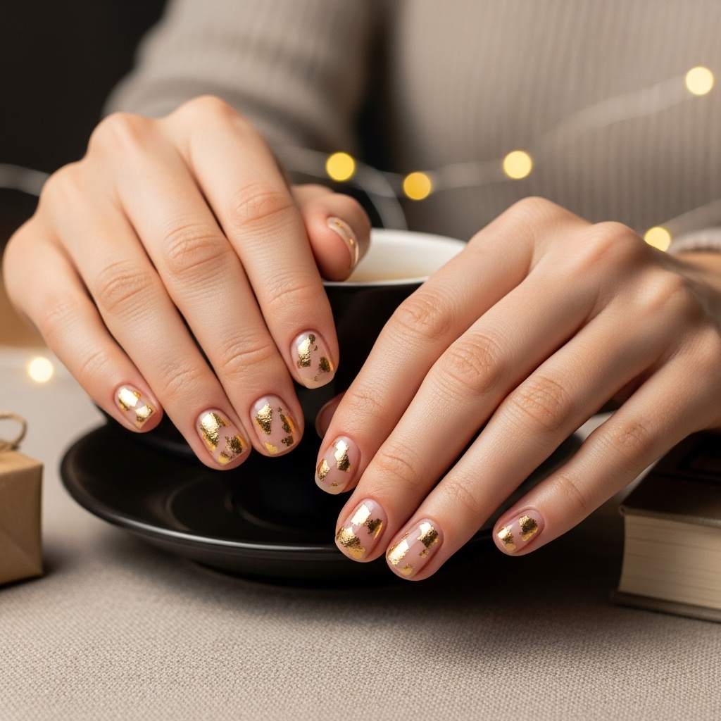 Short Gold Foil Accents