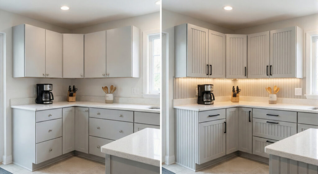 Apply Beadboard Wallpaper