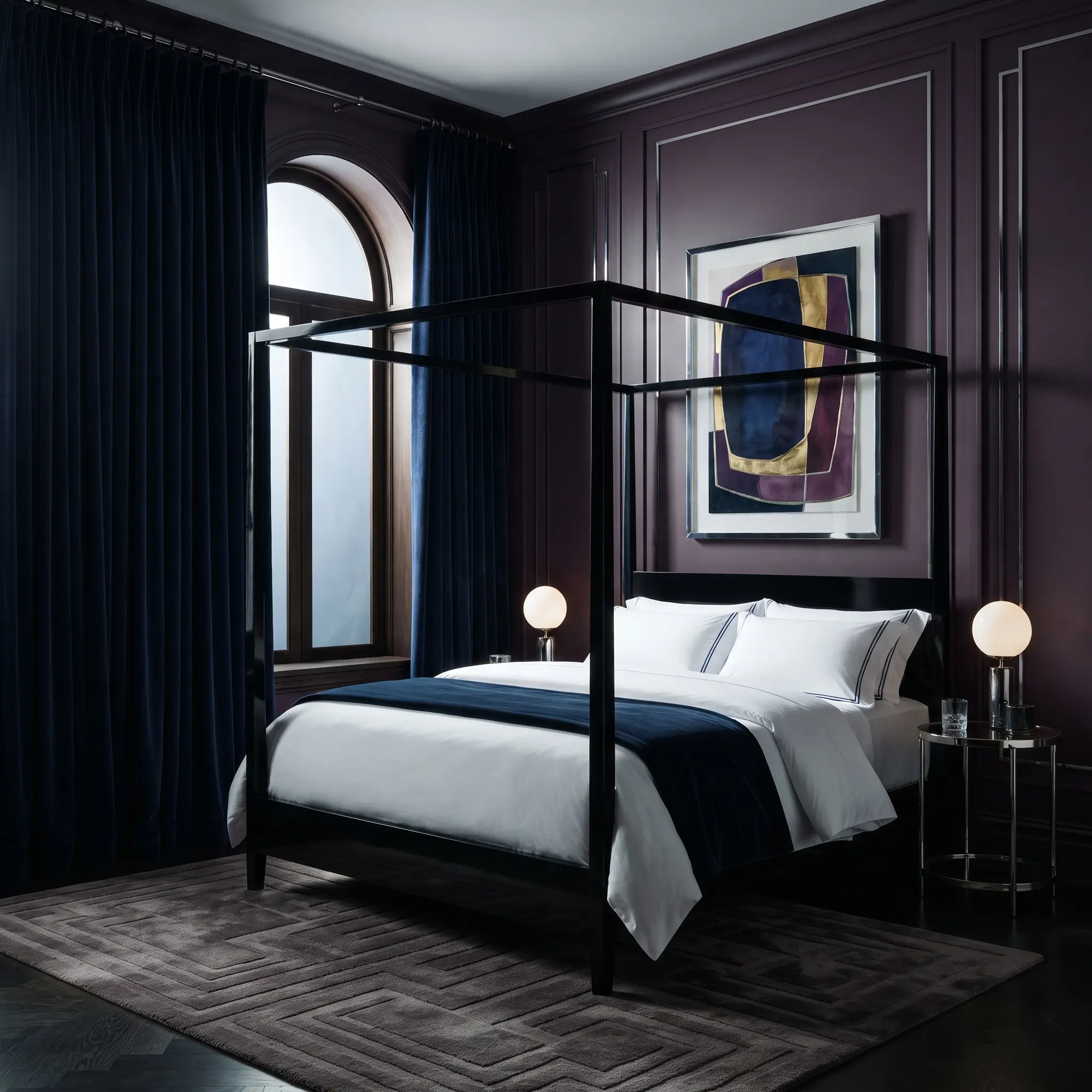Deep Navy Blue Curtains