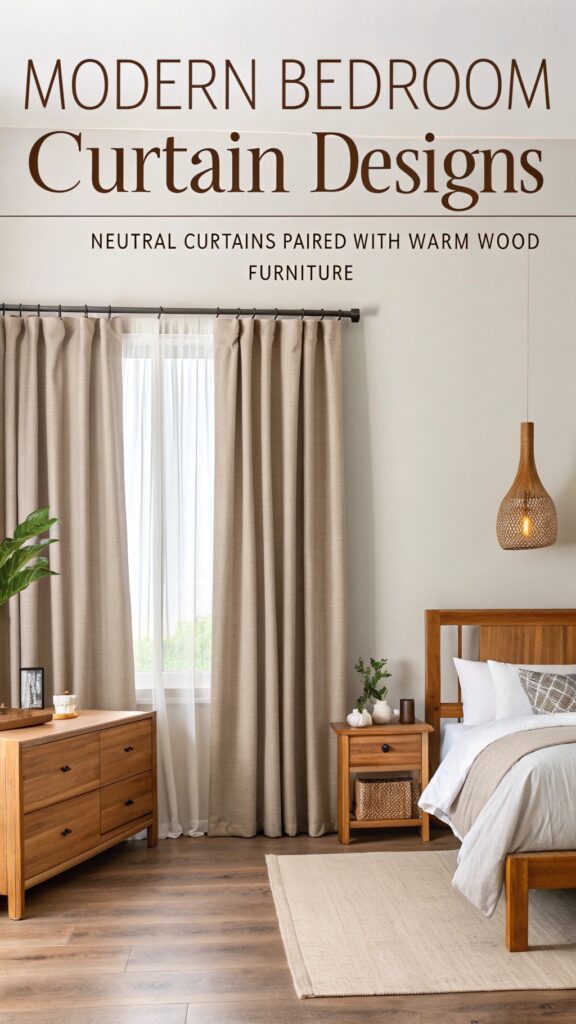 Modern bedroom curtain designs