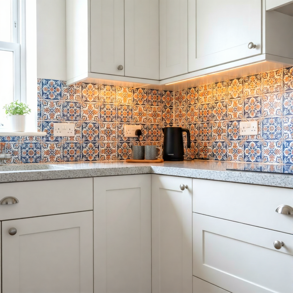 Peel-and-Stick Backsplash