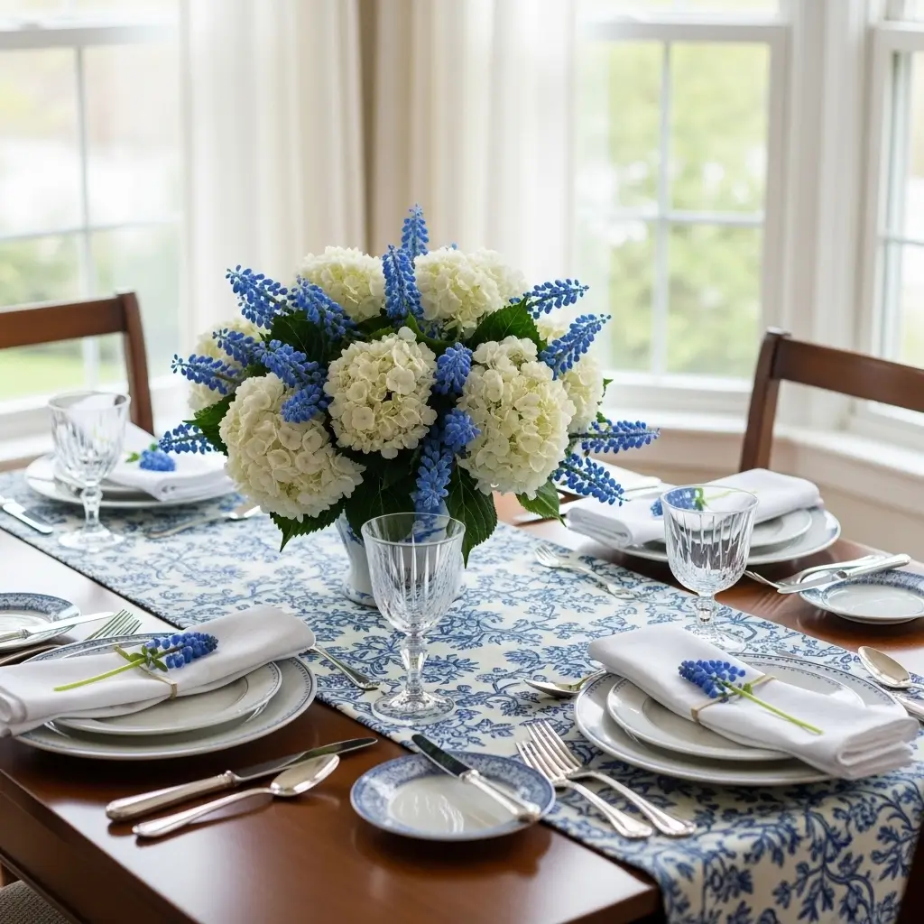 French Blue and White