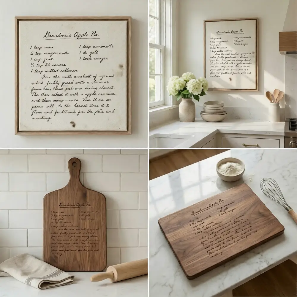 Handwritten Recipe Gallery Art