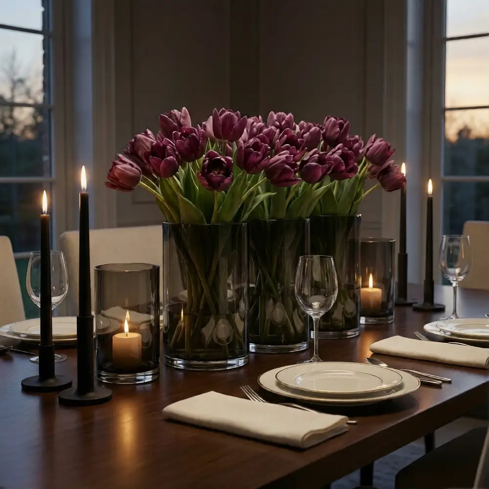 Monoblossom Statement in Smoked Glass