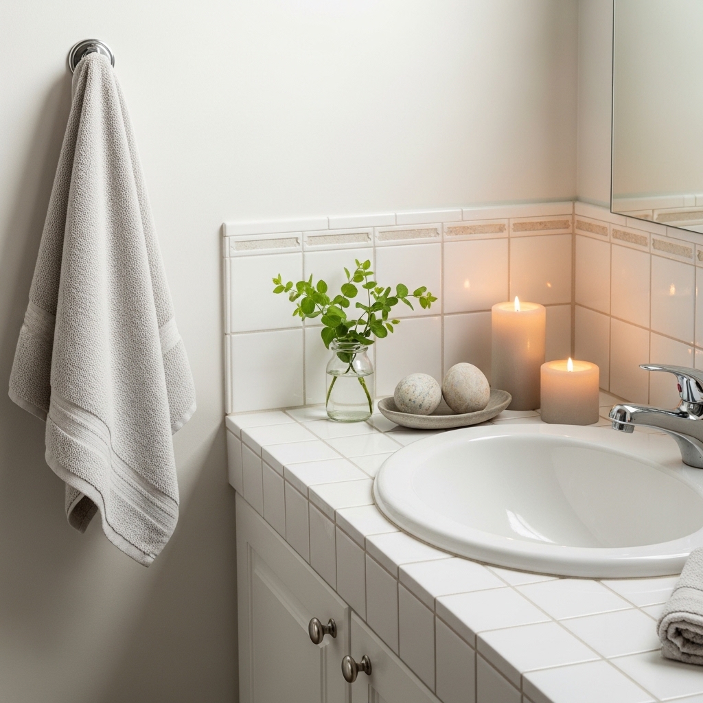 Subtle Easter Details for the Bathroom