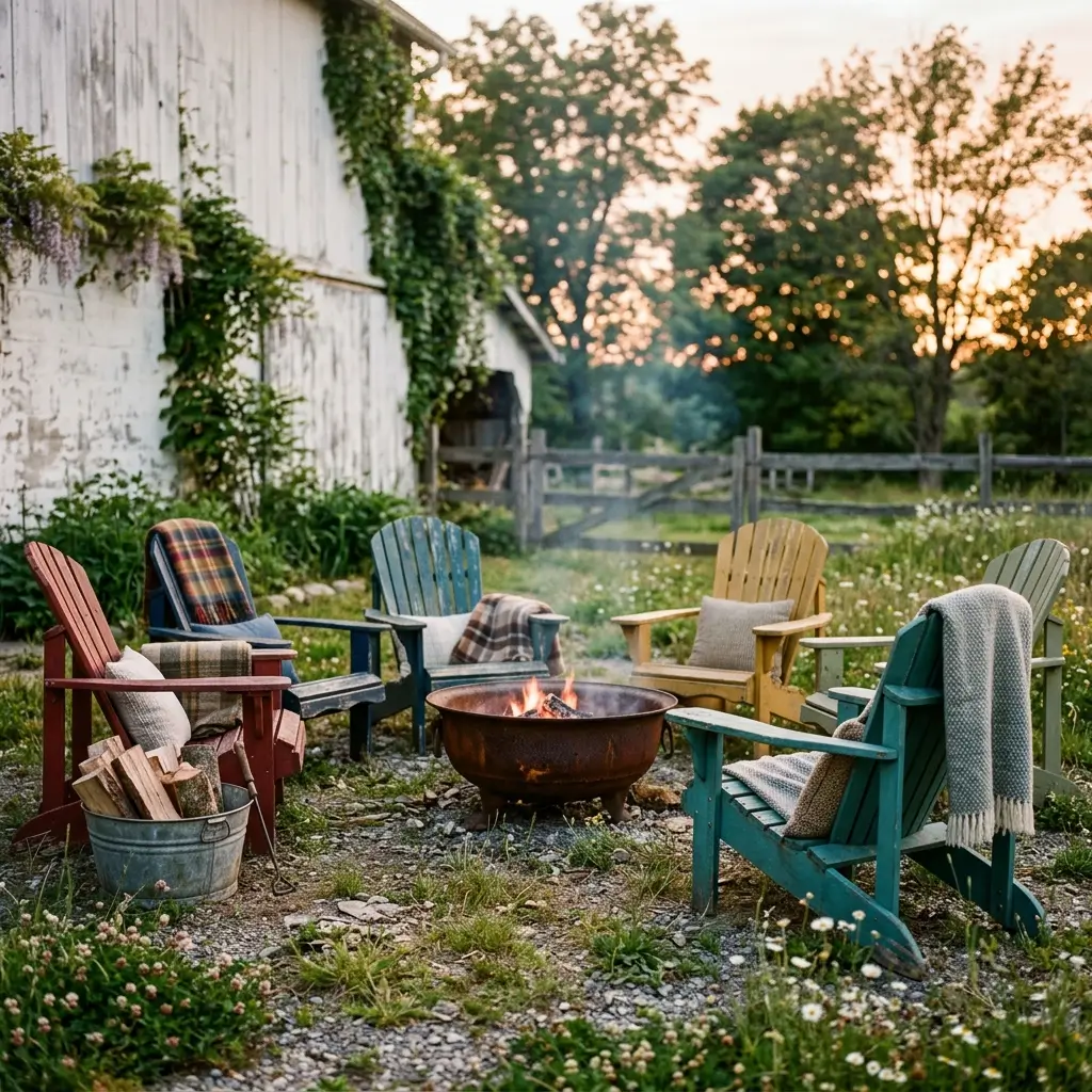 Chairs Around an Iron Bowl