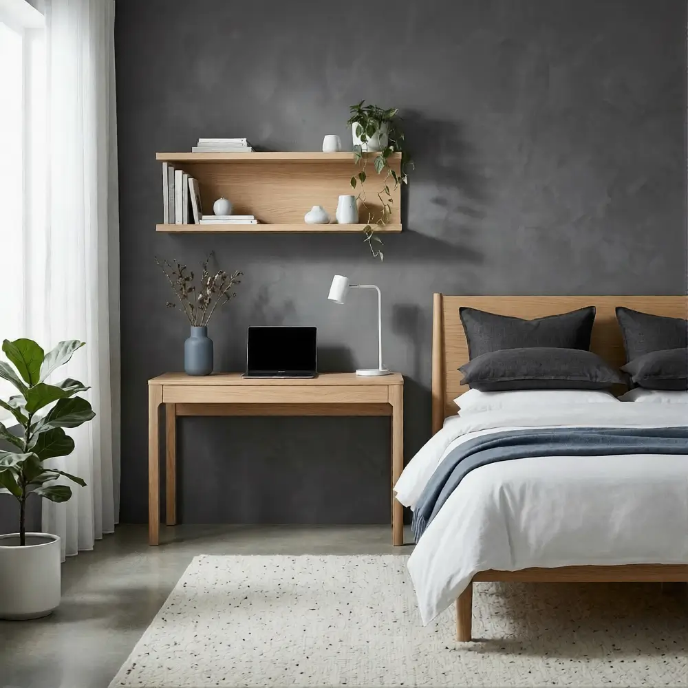 Charcoal, Light Oak, and Slate