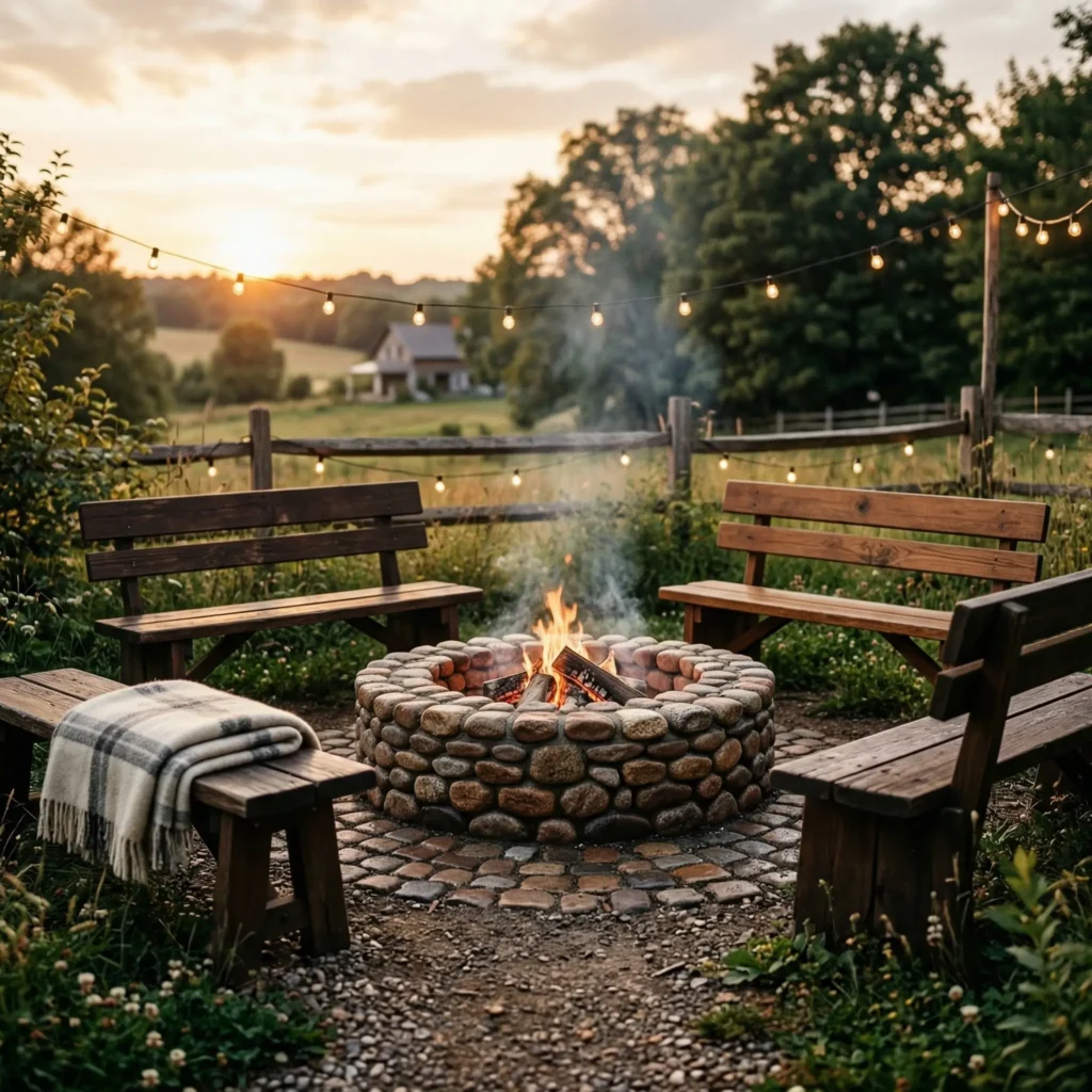 Cobblestone Fire Pit