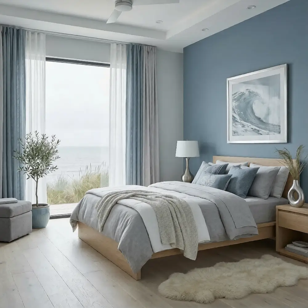 Dusty Blue and Soft Gray