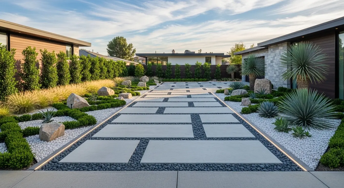 12 Modern Driveway Landscaping Ideas for Stunning Curb Appeal