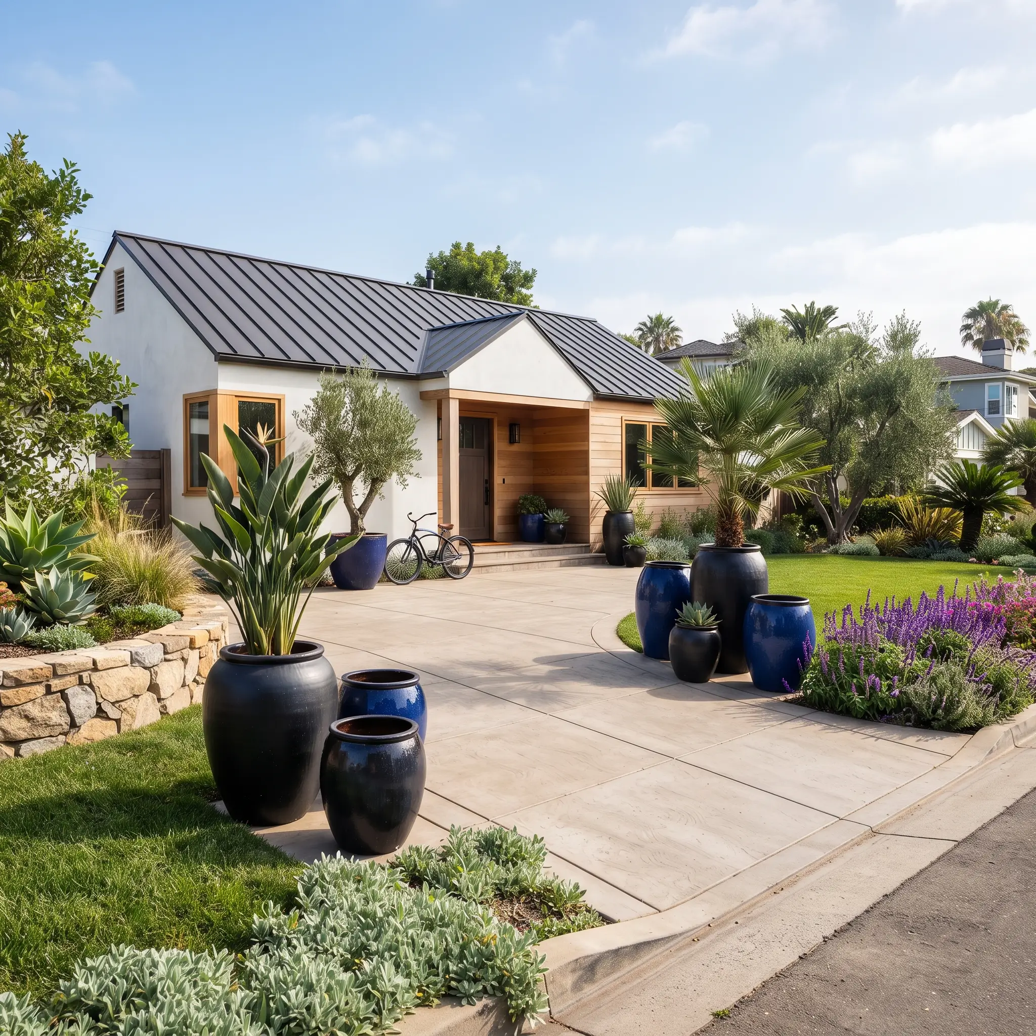 Oversized Potted Architectural Plants