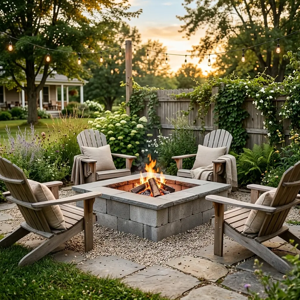 square fire pit