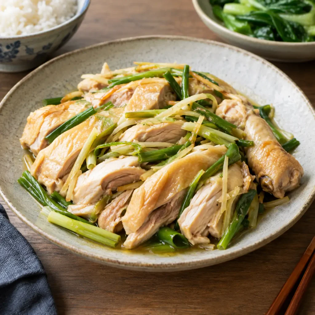 Cantonese-Style Ginger-Scallion Chicken
