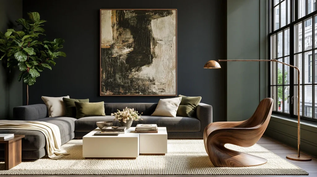 Experimental industrial living room