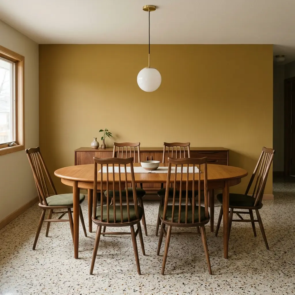Mid-century modern dining room