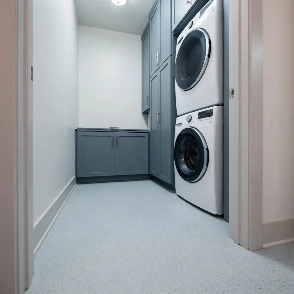 Seamless sheet vinyl flooring